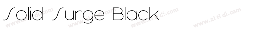 Solid Surge Black字体转换
